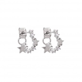Petite Capella Earrings - Crystal (Silver)