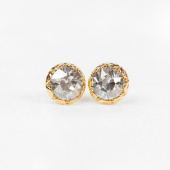 Miss Victoria stud Earring - Crystal (Gold)