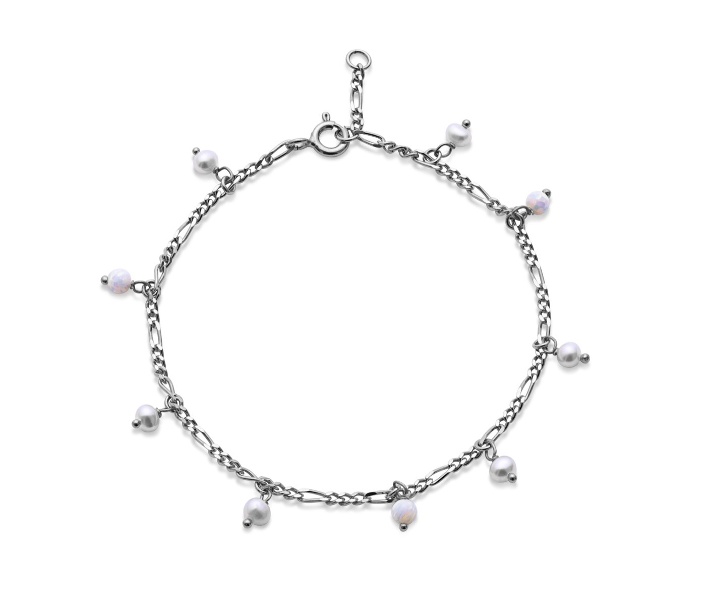 Lula White Bracelets (silver)