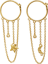 Nisha gold earrings