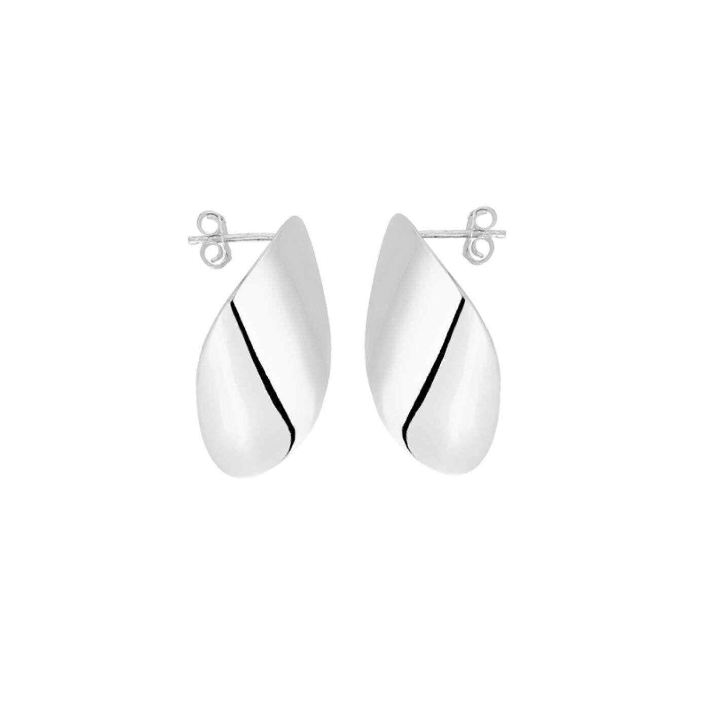 Aqua medium Earring silver