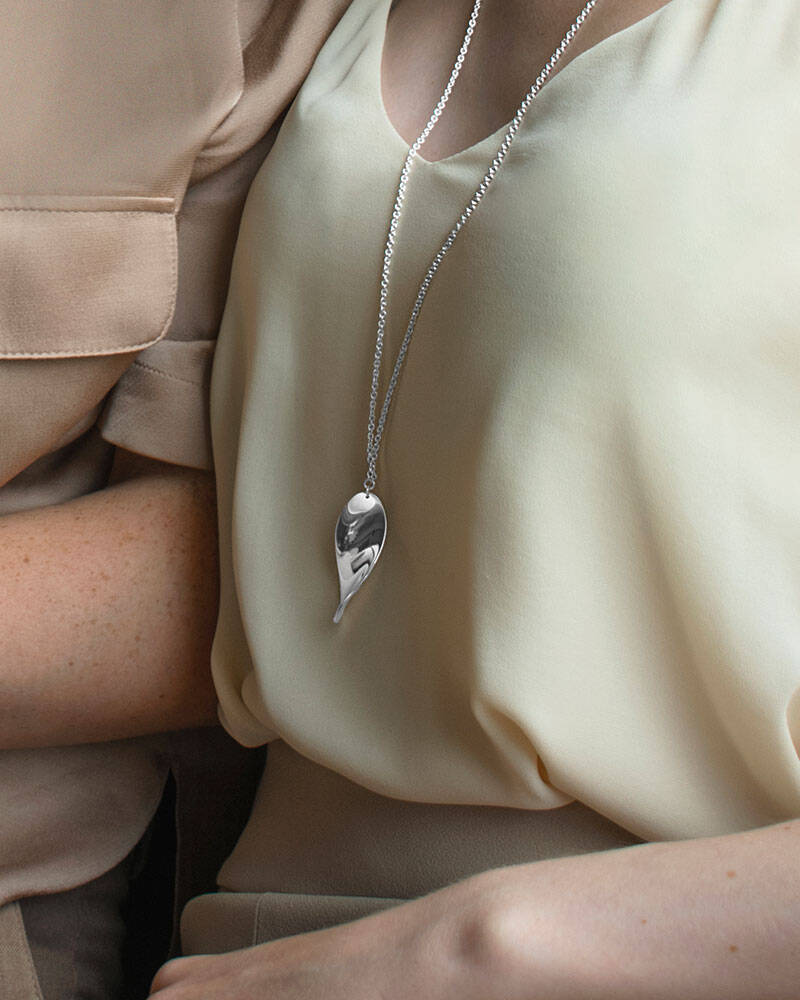 Aqua Necklaces silver