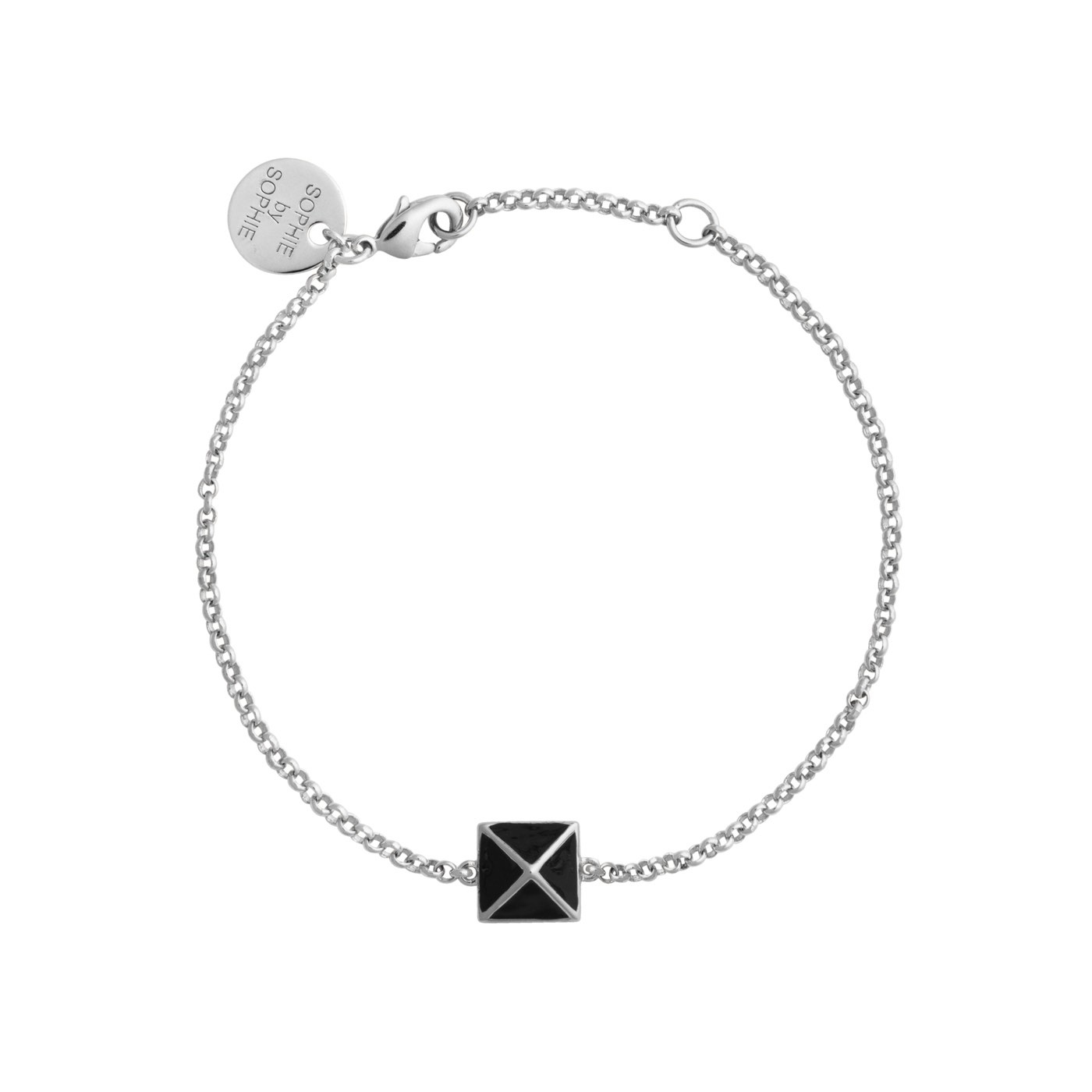 Enamel pyramid one stud Bracelets