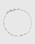 Herringbone Twisted Bracelets Silver