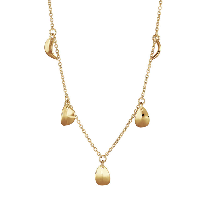 Botanica drop full necklace gold