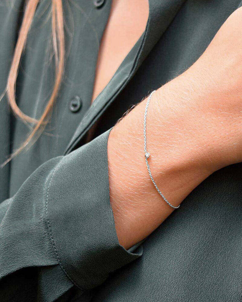 Diamond Sky drop Bracelets silver