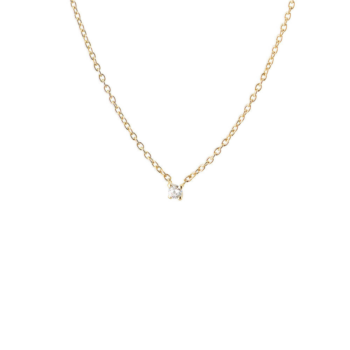 Diamond Sky drop Necklaces Gold