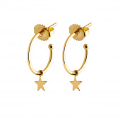 Mini Hoops Earring Star (Gold)
