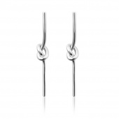 Knot Stick Earring (silver)