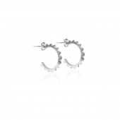 Pyramid Hoops Earring S (silver)