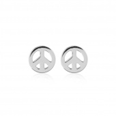 Peace Symbol Studs Earring (silver)