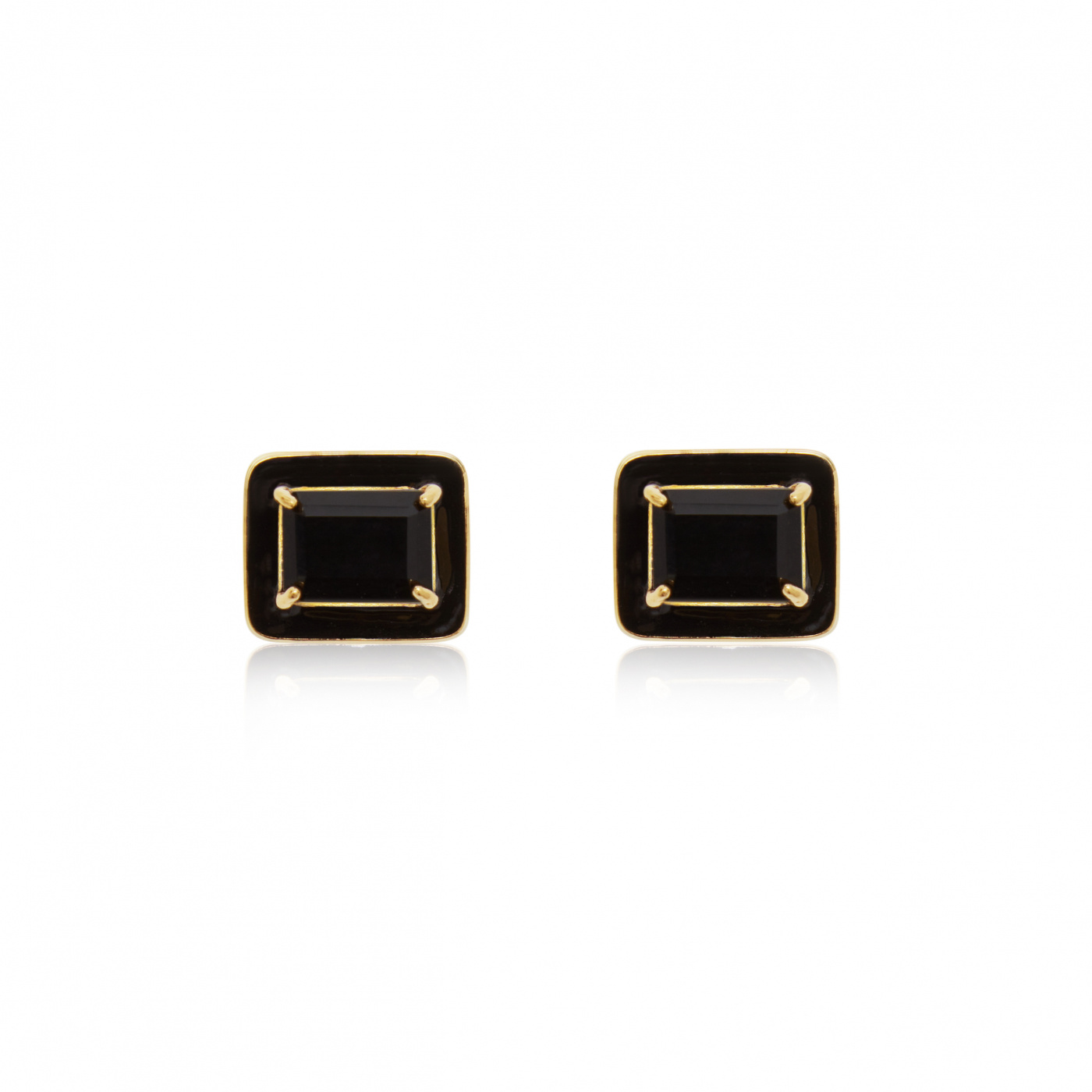 Iris Earrings black onyx