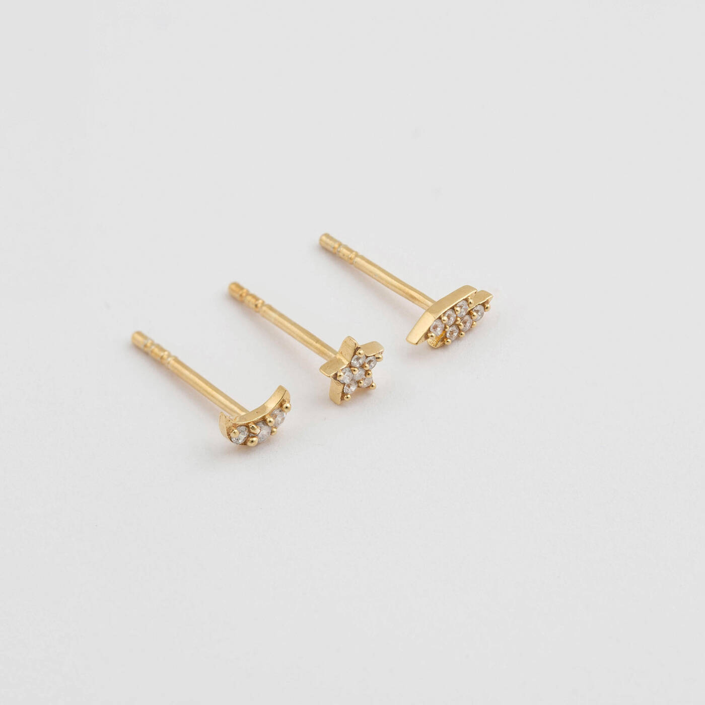 Mini Earring Collection Cosmos Gold