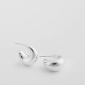 Bolded Little Sis Earring Silver