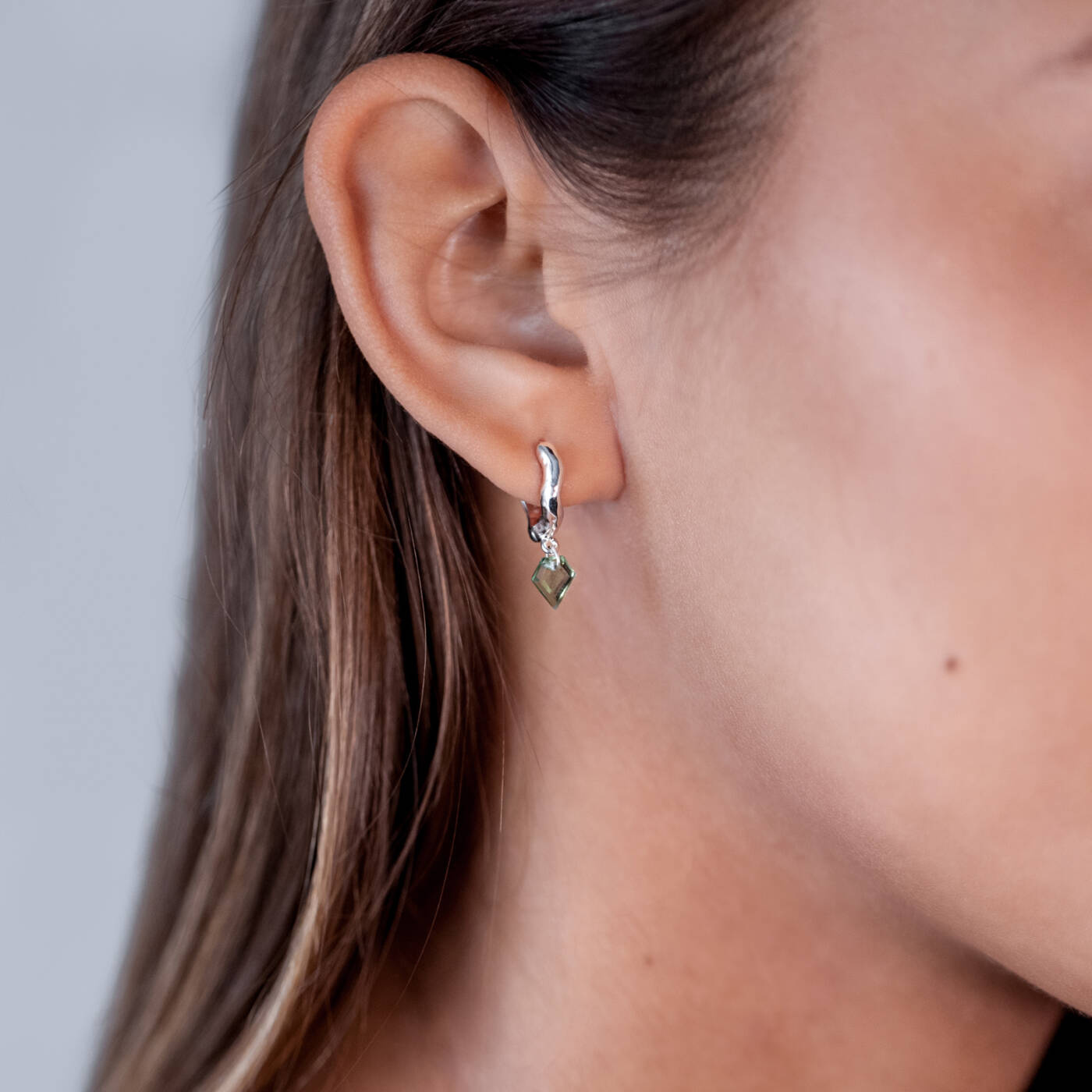 Diamona Earring Silver