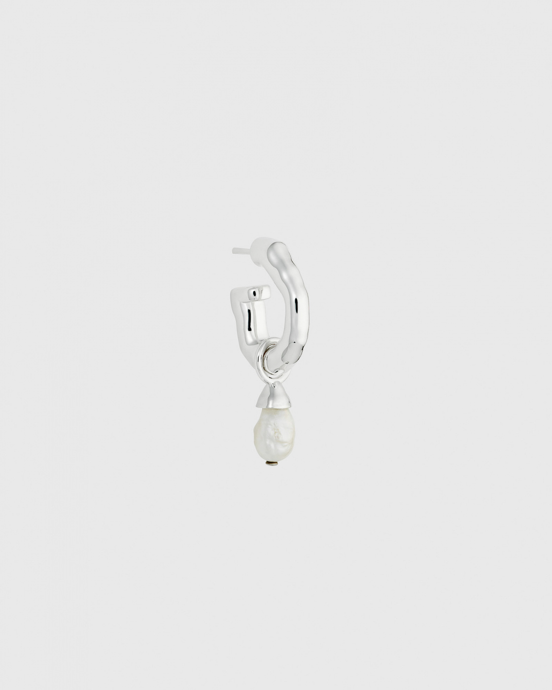 Mary Short Single Earring Silver