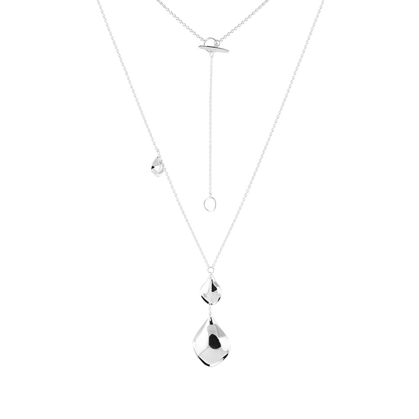 Gaias Grace single long Necklaces silver