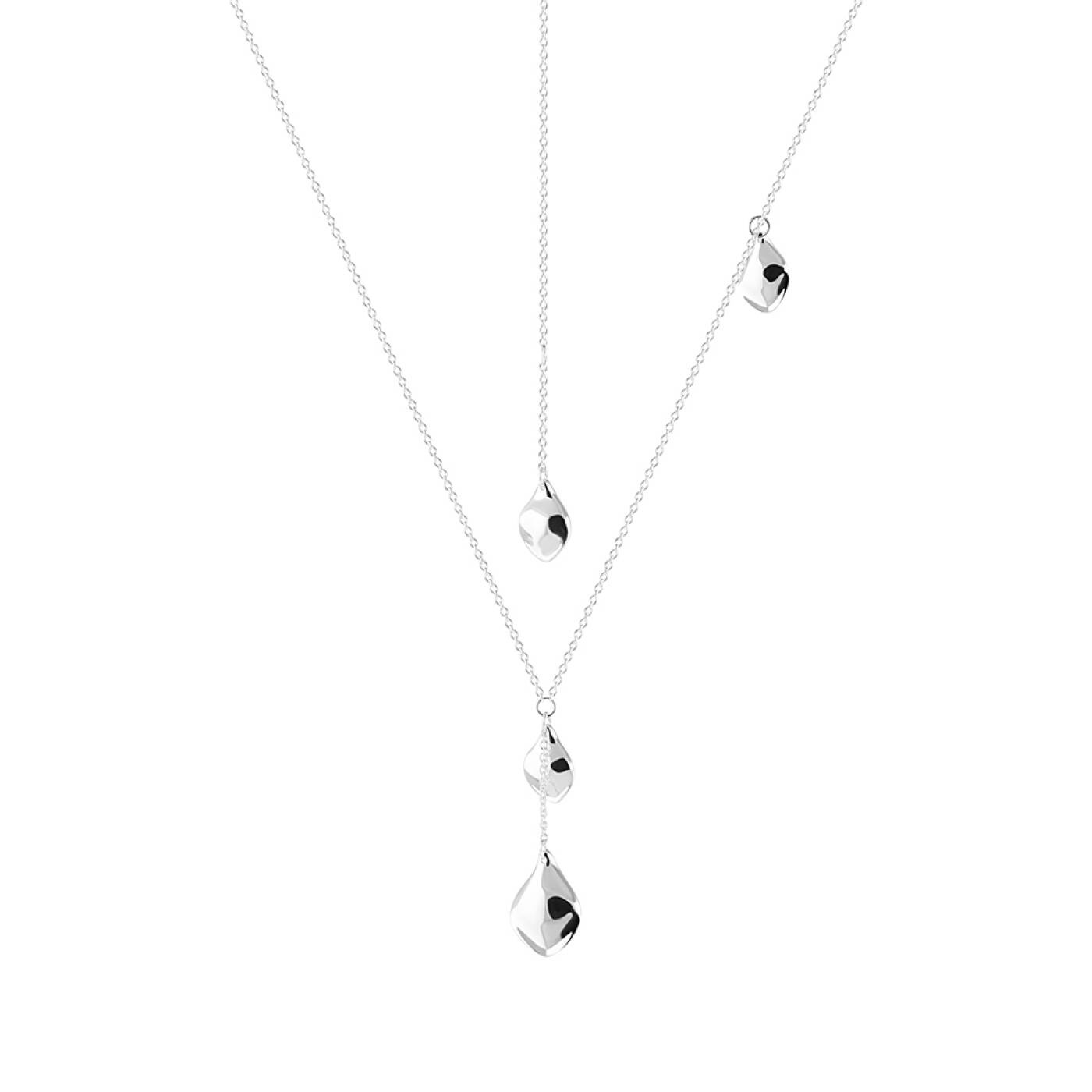 Gaias Grace small single long Necklaces silver