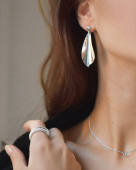 Gardenia Earring Silver
