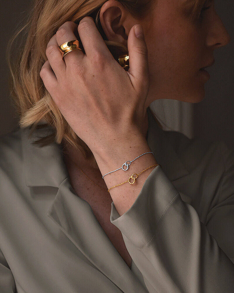 Les Amis drop Bracelets silver