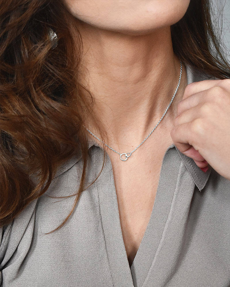 Les Amis drop Necklaces silver