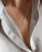 Les Amis small single Necklaces silver