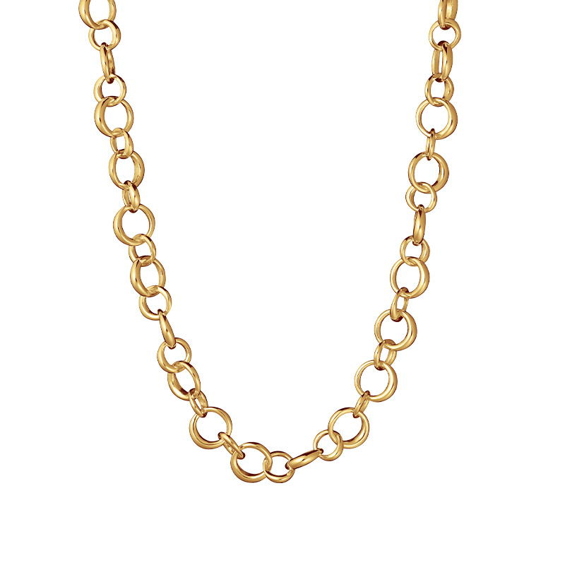 Les Amis drop chain Necklaces Gold