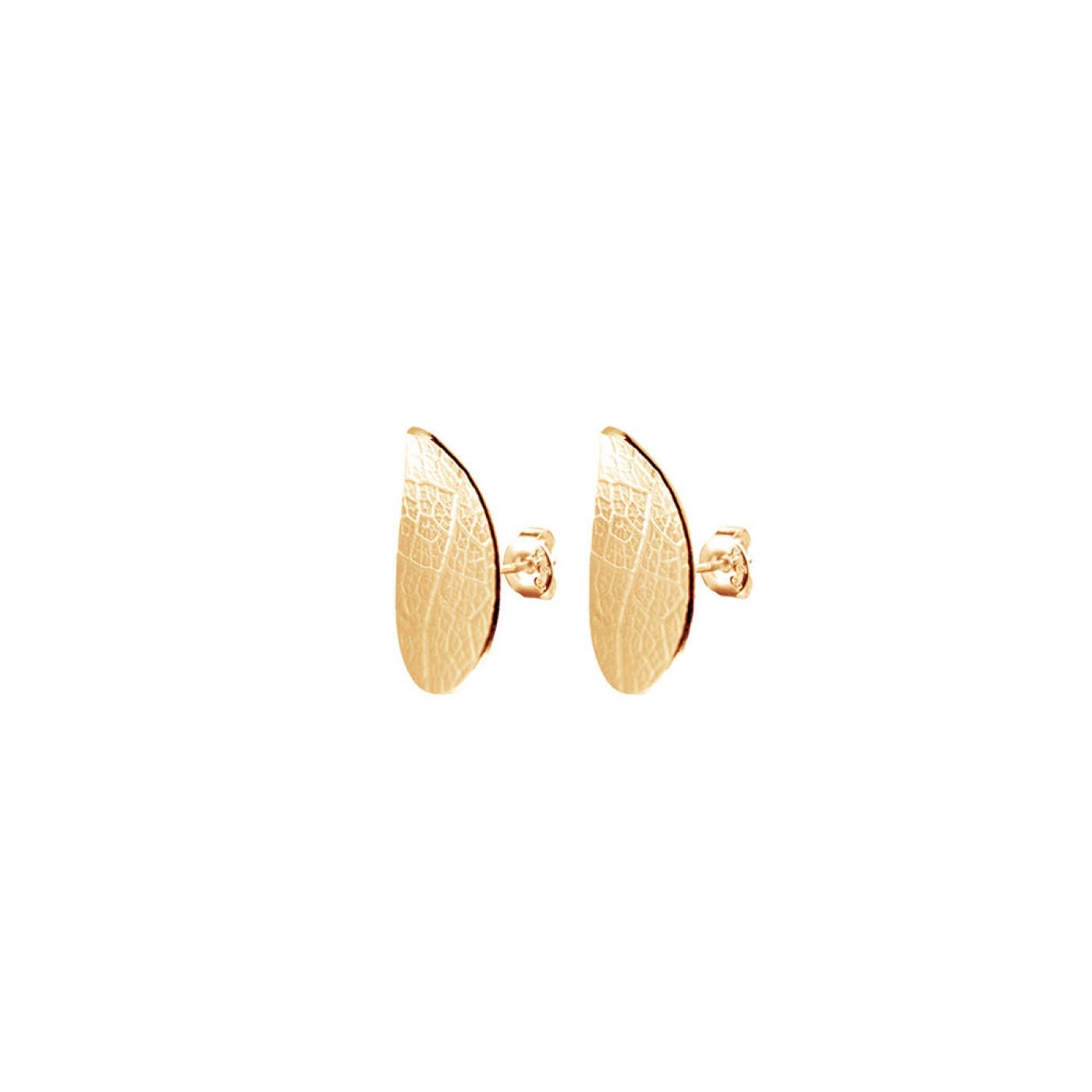 Leaf drop Earring fixed Gold