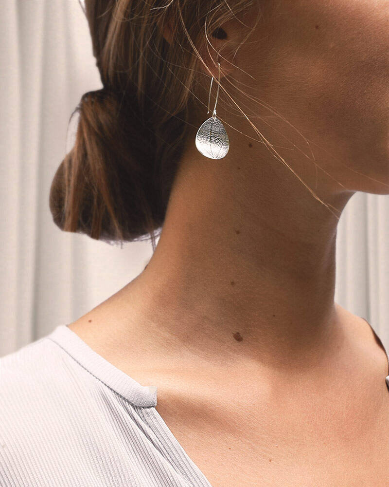 Leaf small Earring Silver