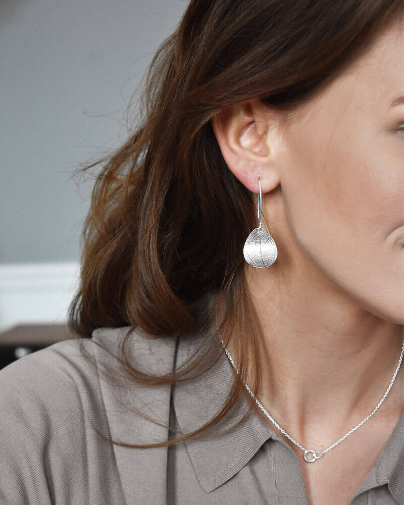 Leaf small Earring Silver