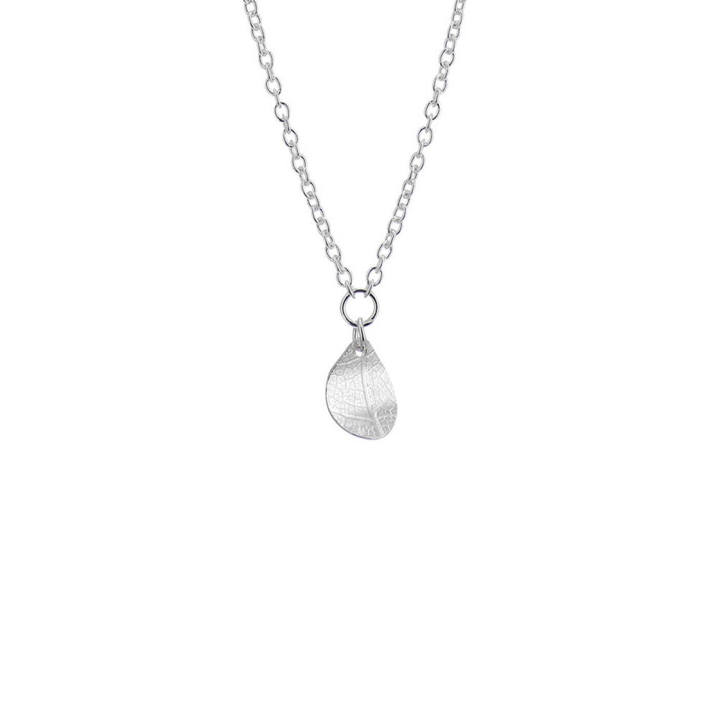Leaf drop Necklaces silver