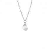 Leaf drop Necklaces silver