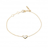 Loving heart medium single Bracelets Gold