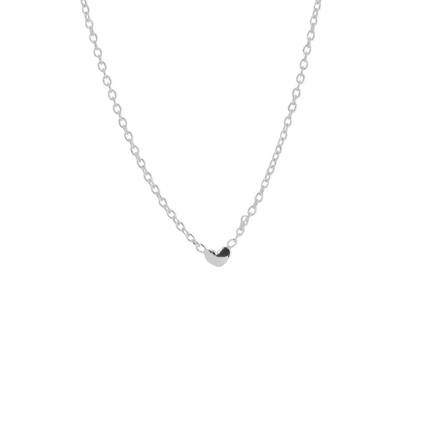 Loving Heart drop Necklaces silver