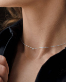 Loving Heart drop Necklaces silver