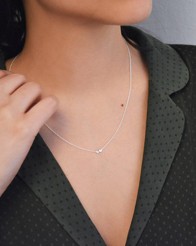 Loving heart Necklaces silver