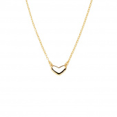 Loving heart medium single Necklaces Gold