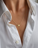 Loving heart medium single Necklaces Gold