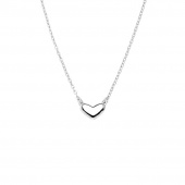 Loving heart medium single Necklaces silver