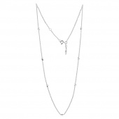 Loving heart drop full Necklaces silver