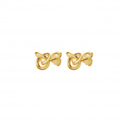 Le knot drop Earring Gold