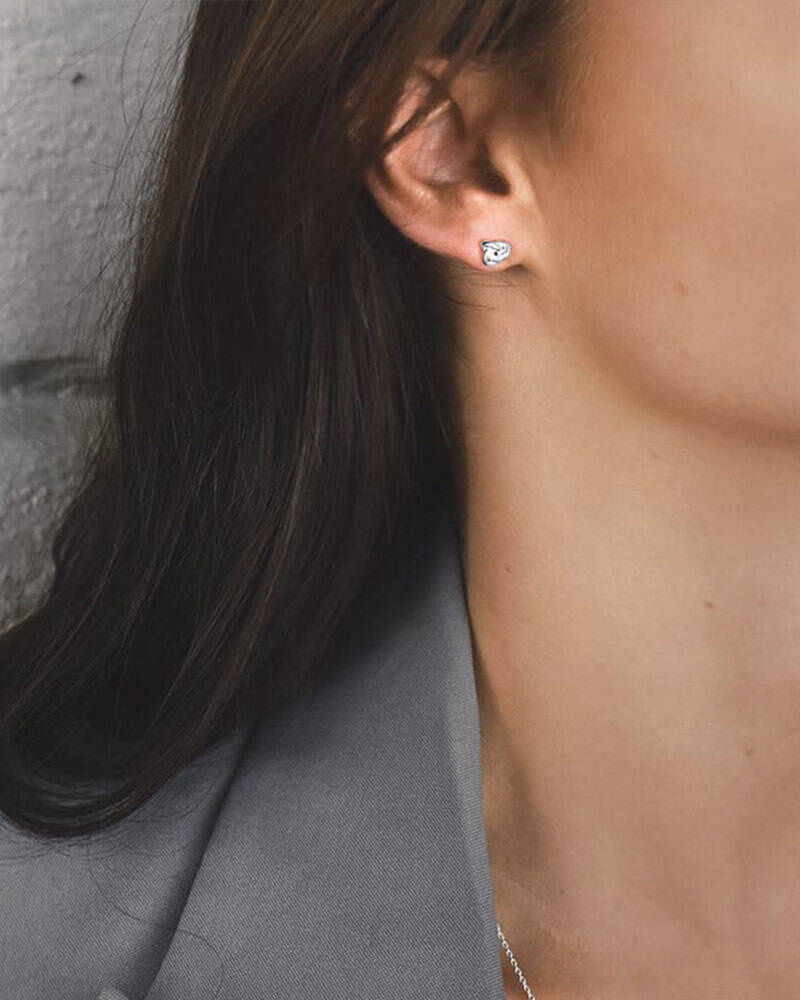 Le knot drop Earring silver