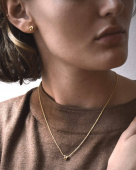 Le knot drop Necklaces Gold