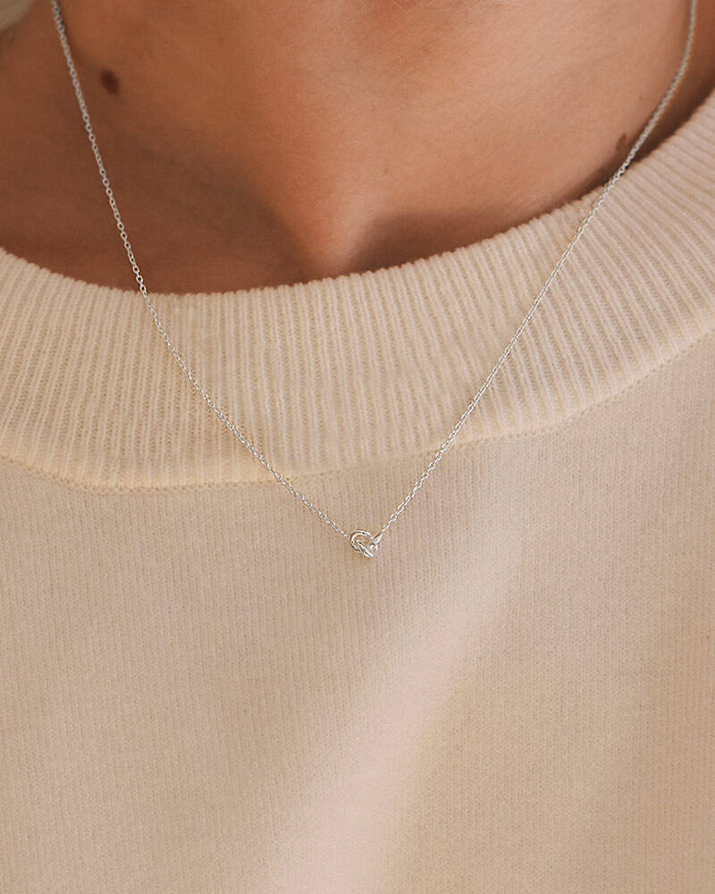 Le knot drop Necklaces silver