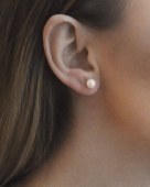 Le Pearl small Earring silver