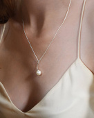 Le pearl single Necklaces silver