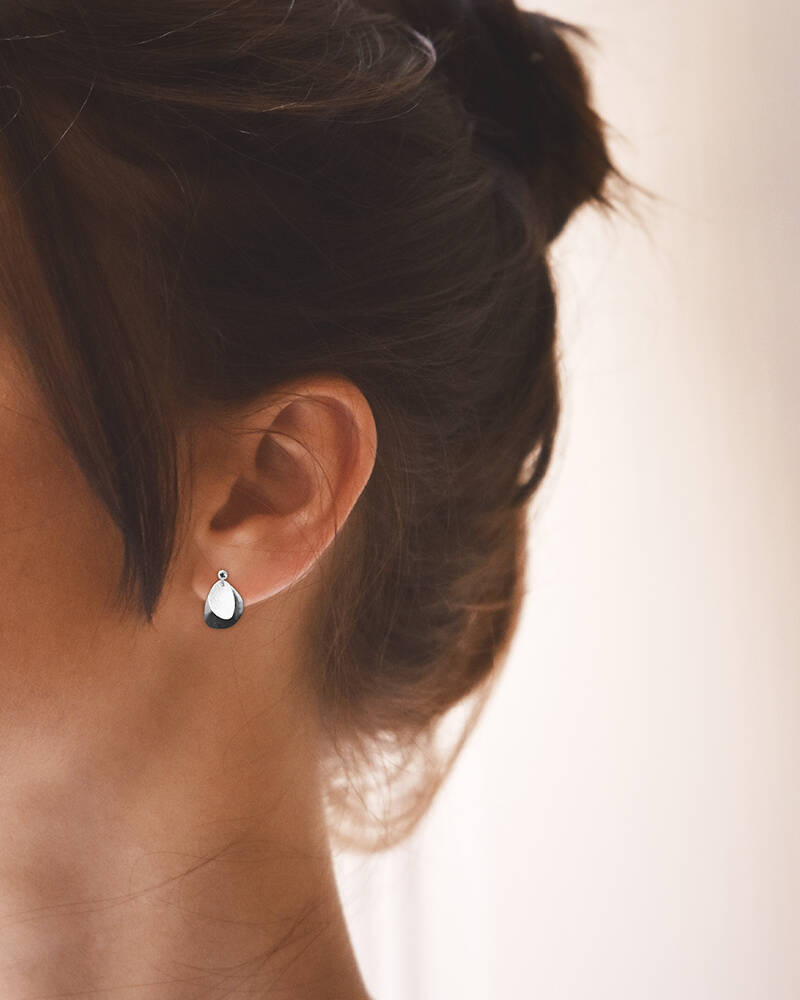 Lakeside drop Earring silver