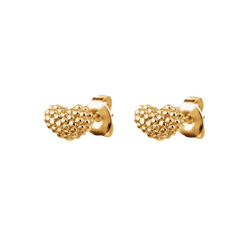 Love bubble studs Gold