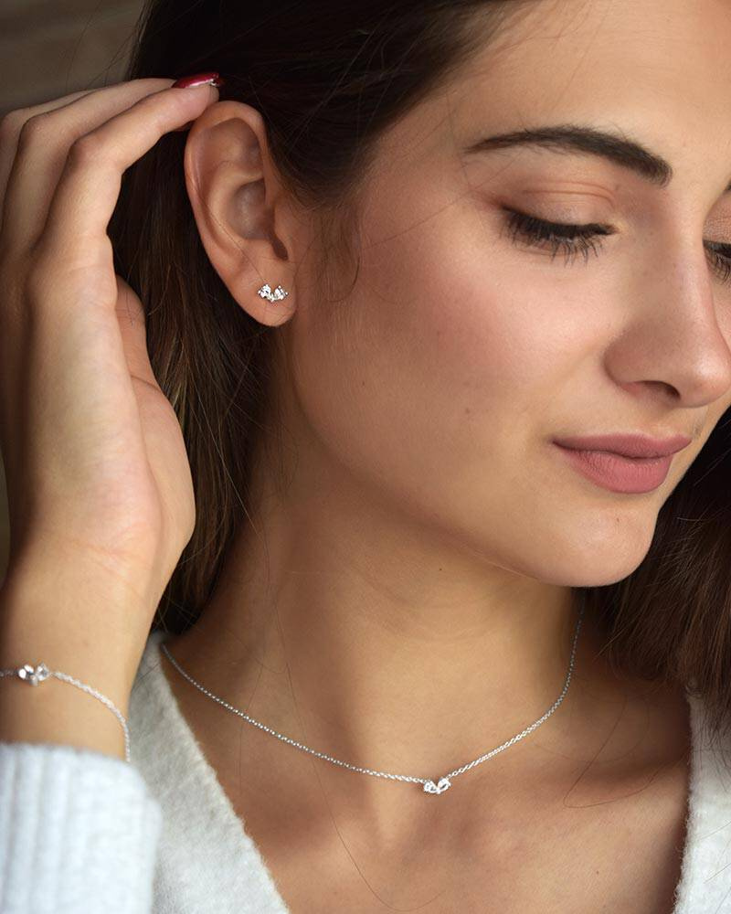 Love Heart Earring silver