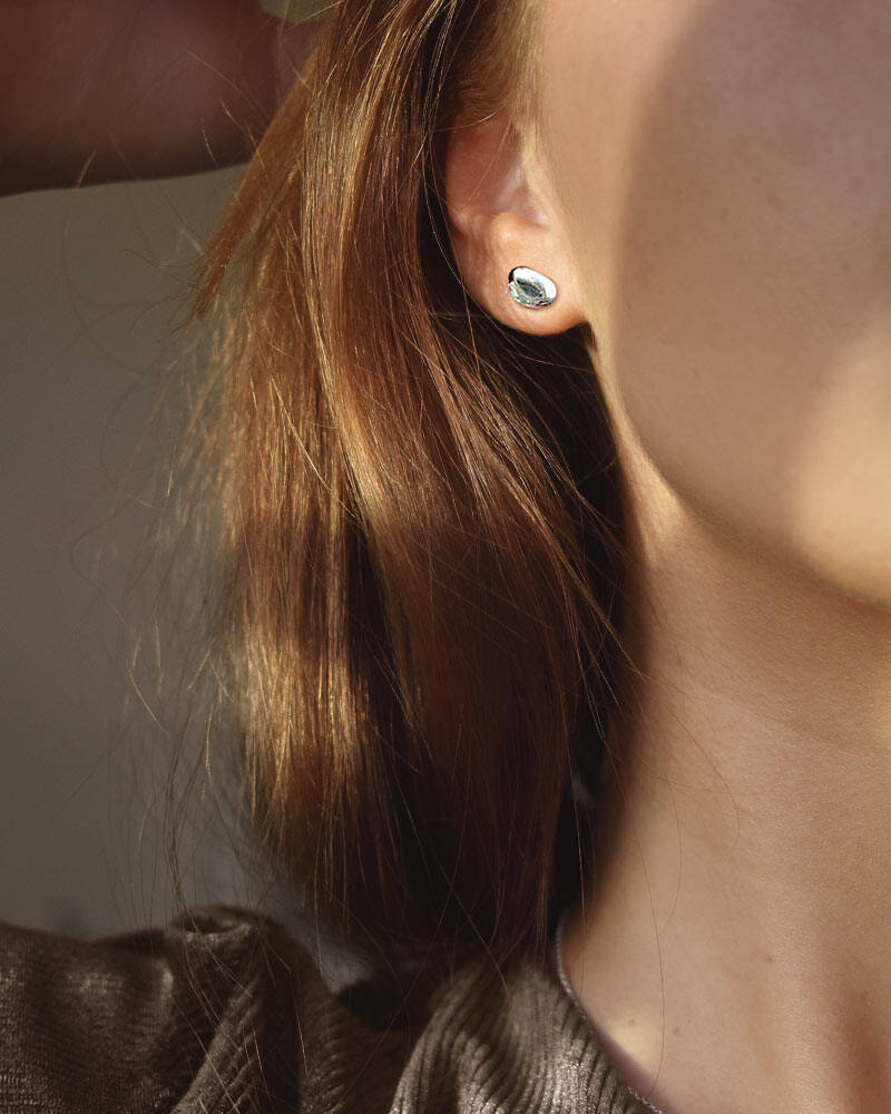 Morning Dew small Earring silver